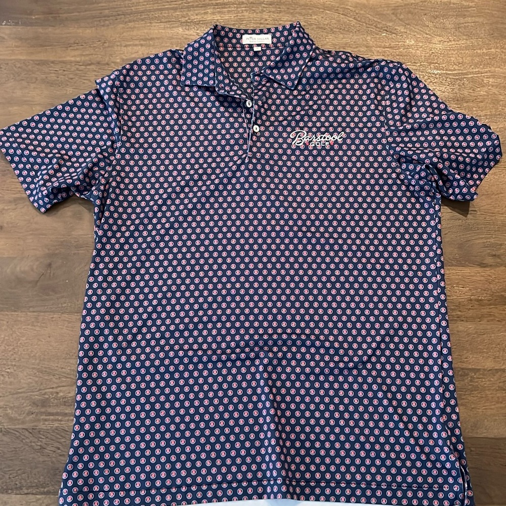 Peter Millar Summer comfort Barstool Polo, M, Navy, LIKE NEW!